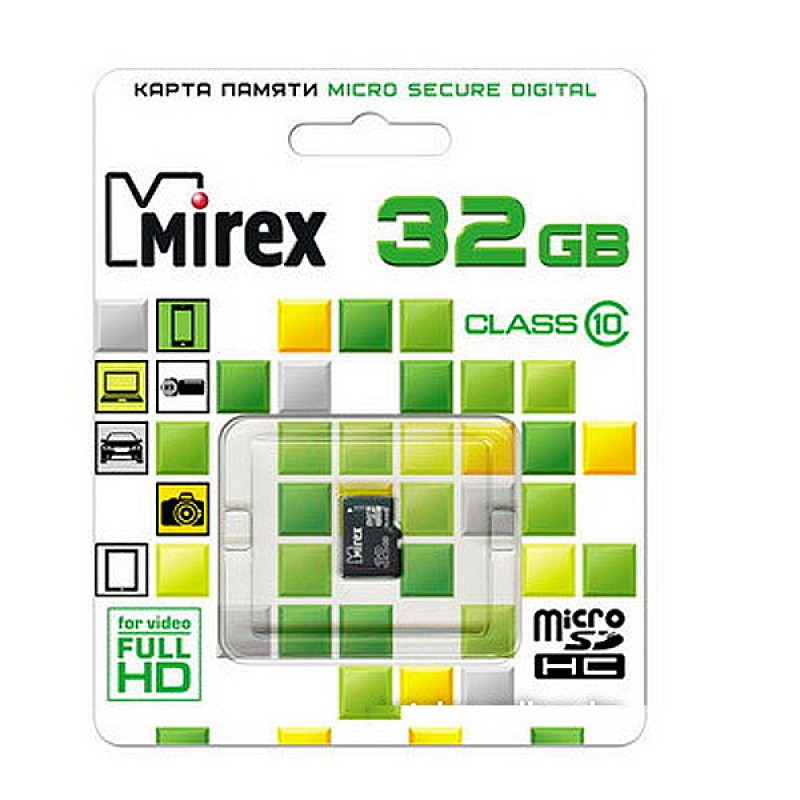 Mirex карта памяти microsdhc 32 гб