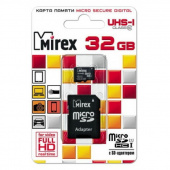 Карта памяти microSDHC с адаптером MIREX 32 GB (UHS-I. class 10)