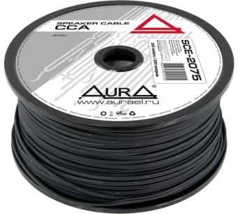 Кабель акустический Aura SCE-2075MKII чёрный, 0.75мм2, 1 метр