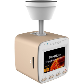 Видеорегистратор Prestigio RoadRunner Cube gold/white