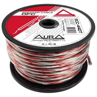 Кабель акустический Aura SCC-440T OFC, витая пара, 4.0мм2, 1 метр