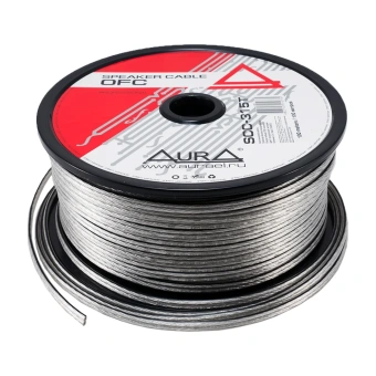 Кабель акустический Aura SCC-315T OFC, прозрачный, 1.5мм2, 1 метр