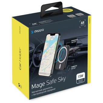 Держатель Deppa (55202) Mage Safe Sky, магнитный
